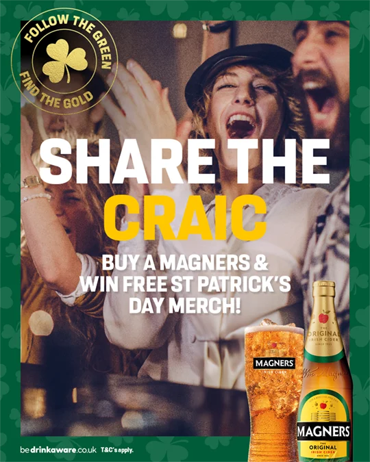 Buy a Pint of Magners and Win Prizes!